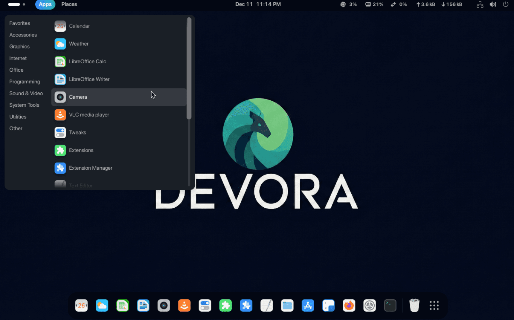 Devora App Drawer
